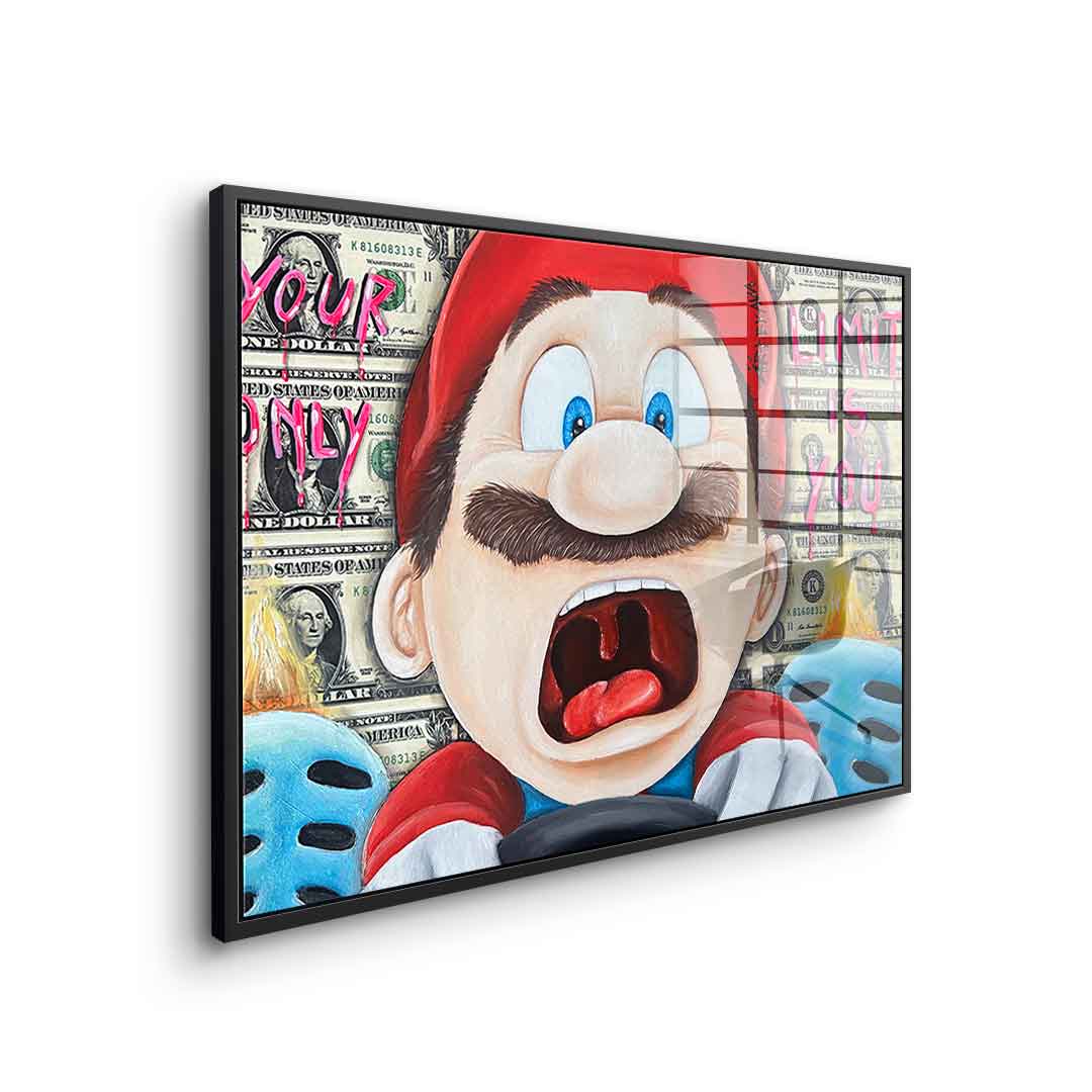 Screaming Mario - acrylic