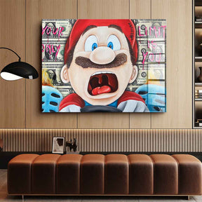 Screaming Mario - Acrylglas