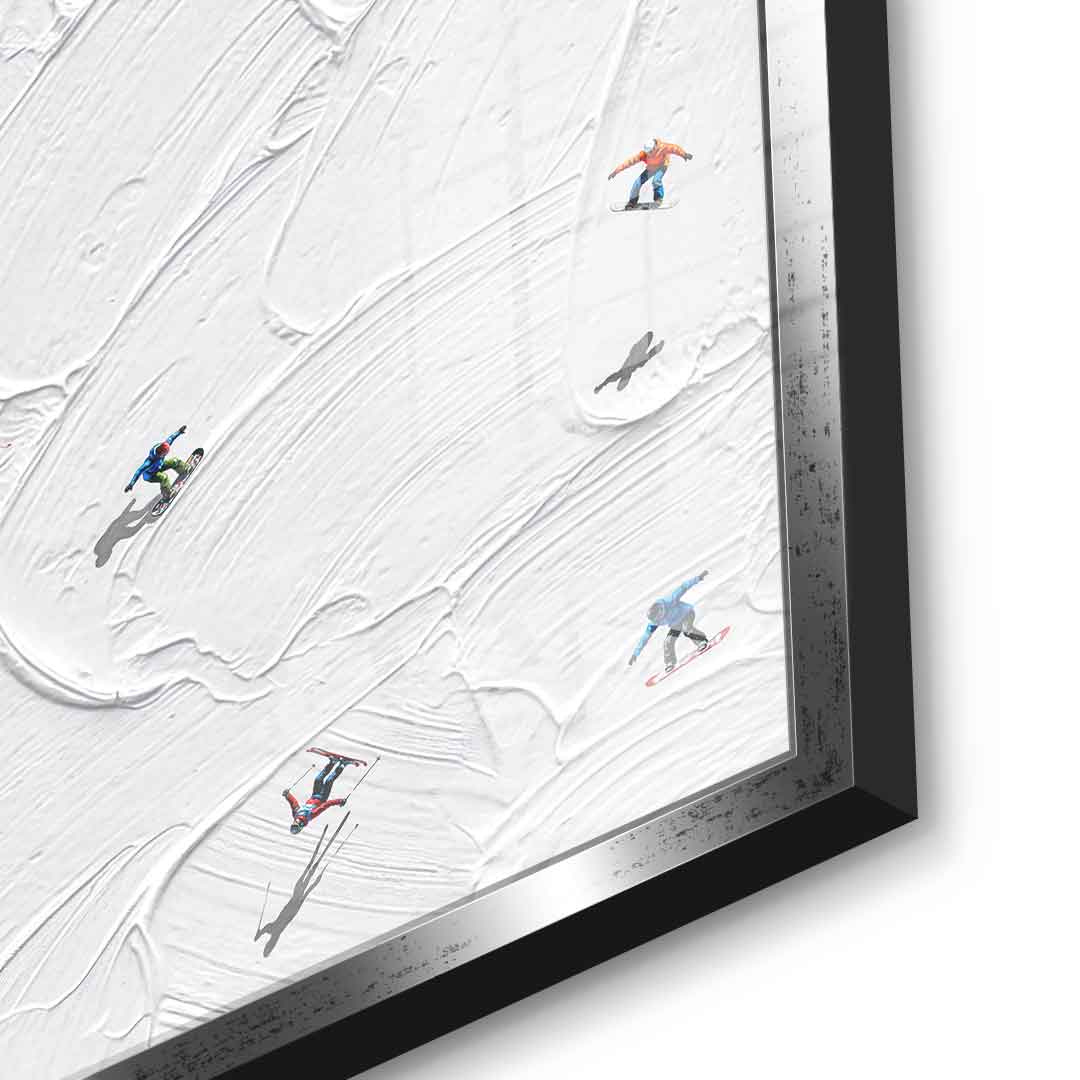 Skis or snowboard - acrylic glass