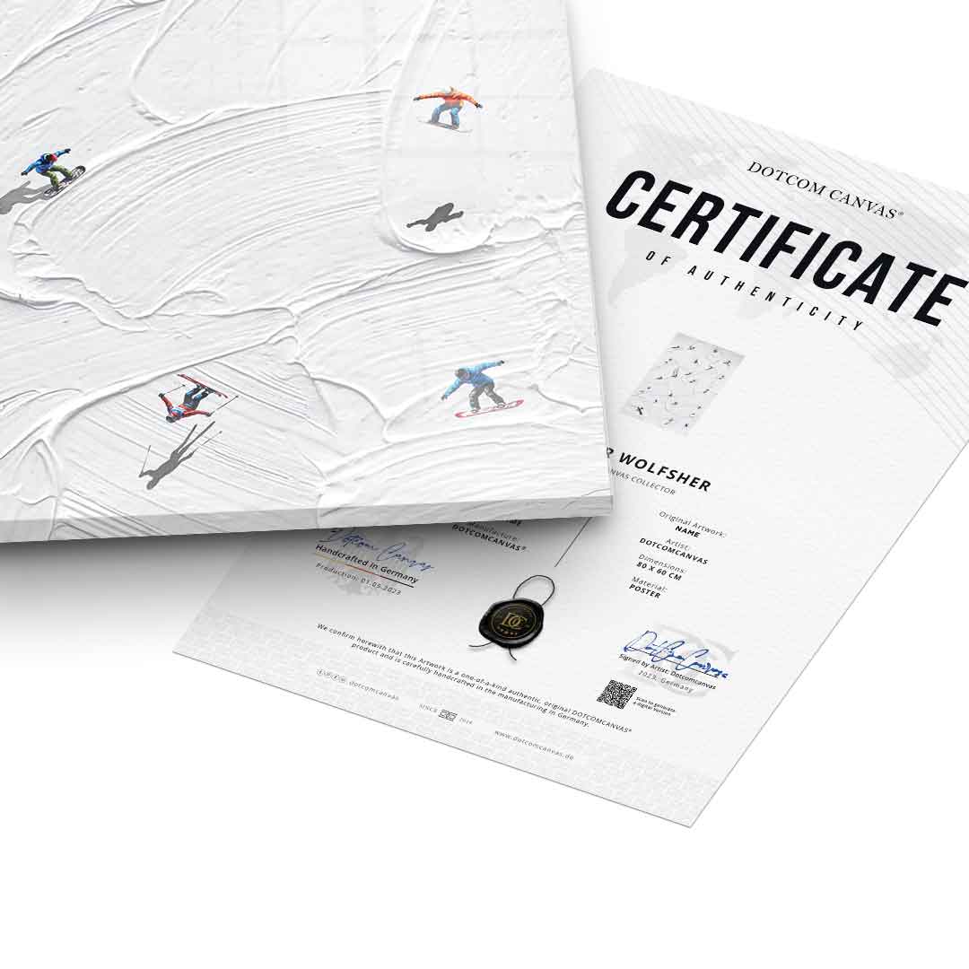 Skis or snowboard - acrylic glass