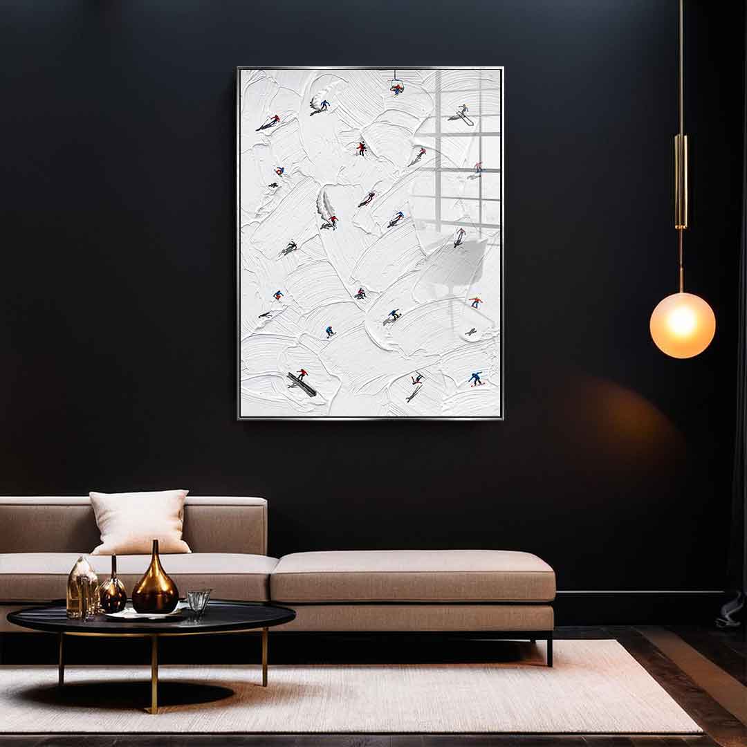 Skis or snowboard - Acrylglas