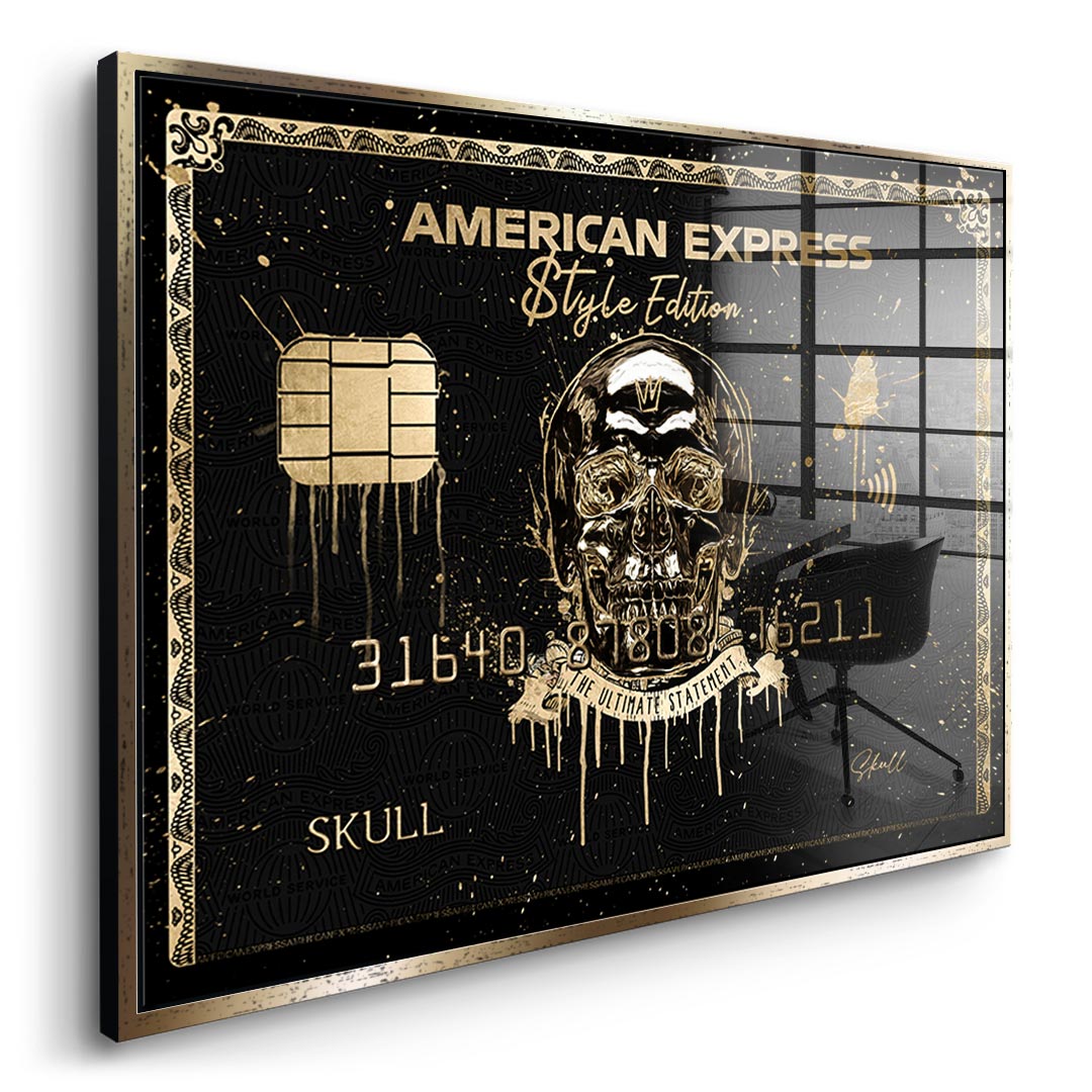 Royal American Express - Skull - Acrylglas