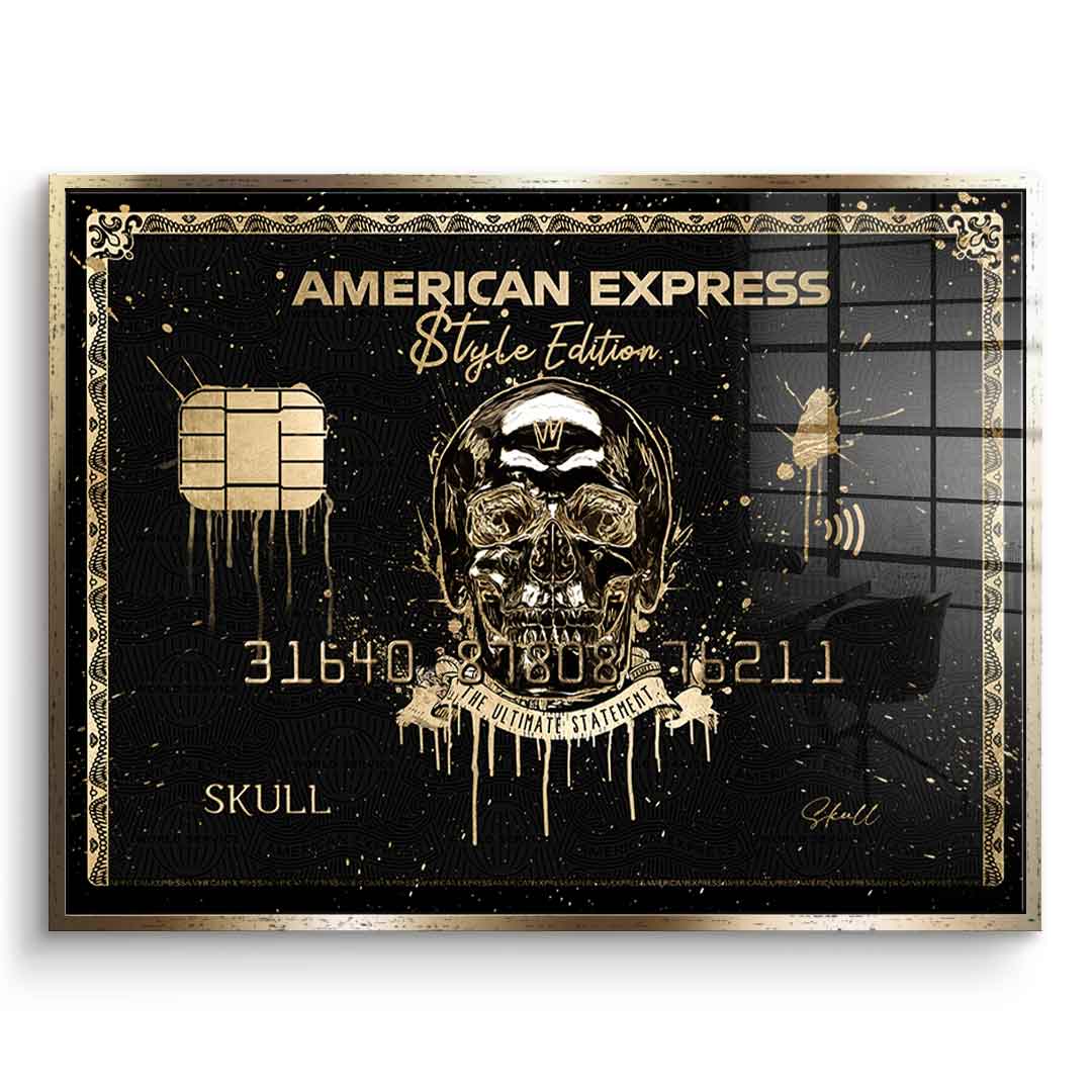Royal American Express - Skull - Acrylic glass