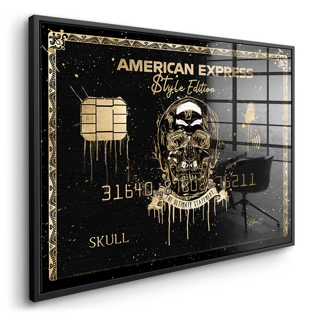Royal American Express - Skull - Acrylic glass
