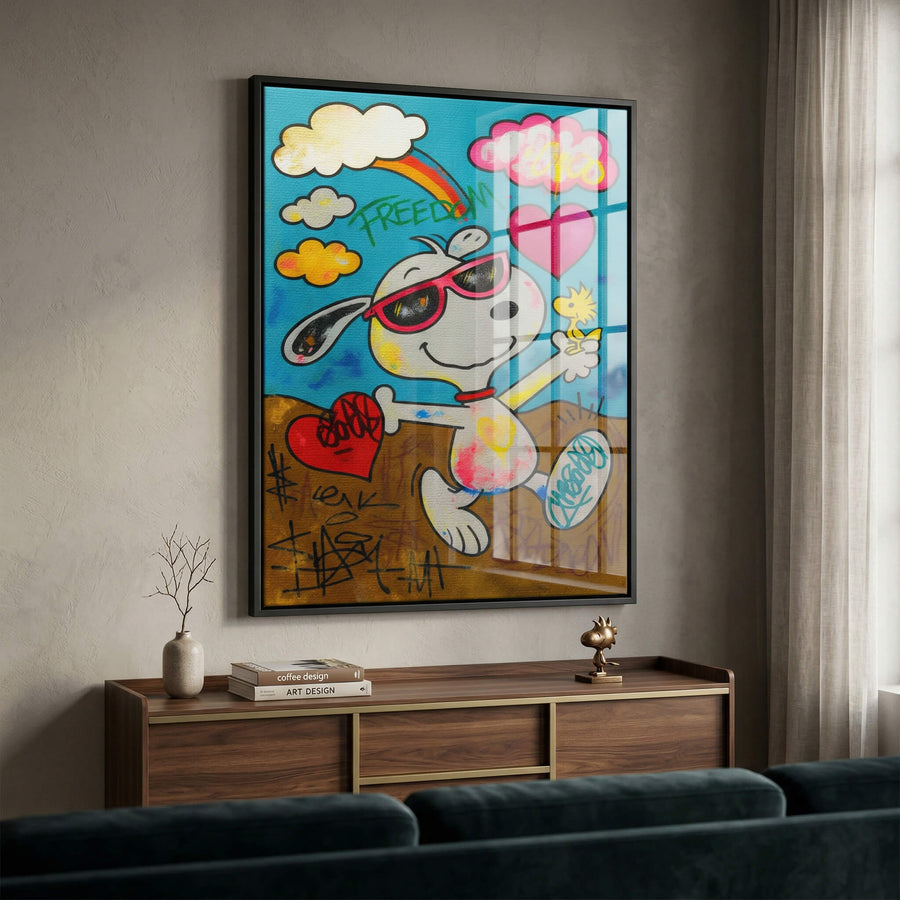 Snoopy Freedom - Acrylic Glass