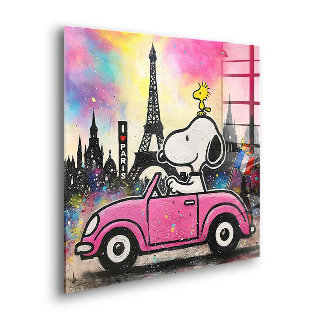 Snoopy Paris - Acrylglas