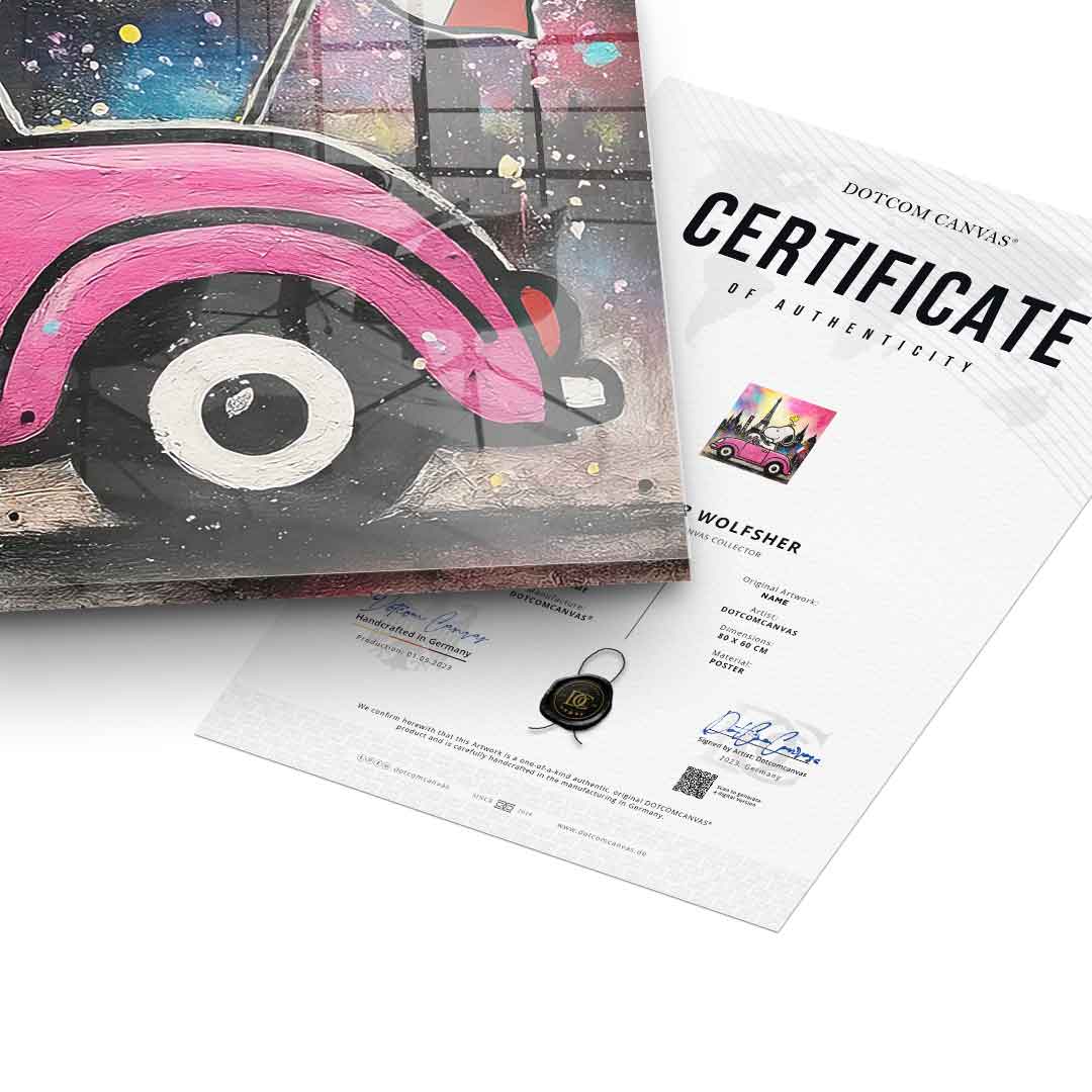 Snoopy Paris - Acrylglas