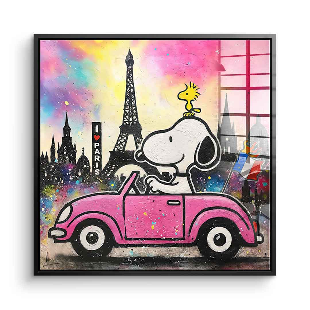 Snoopy Paris - Acrylglas