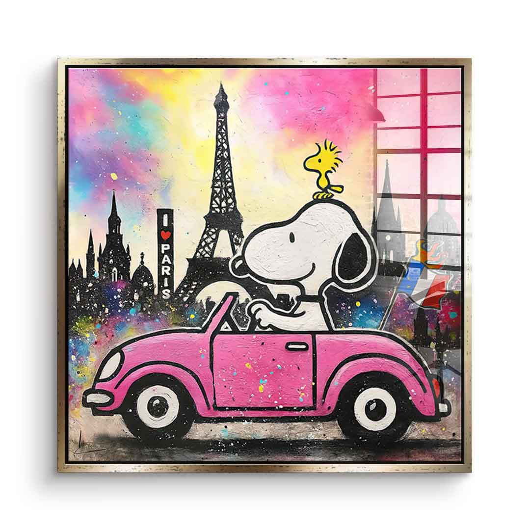 Snoopy Paris - Acrylglas