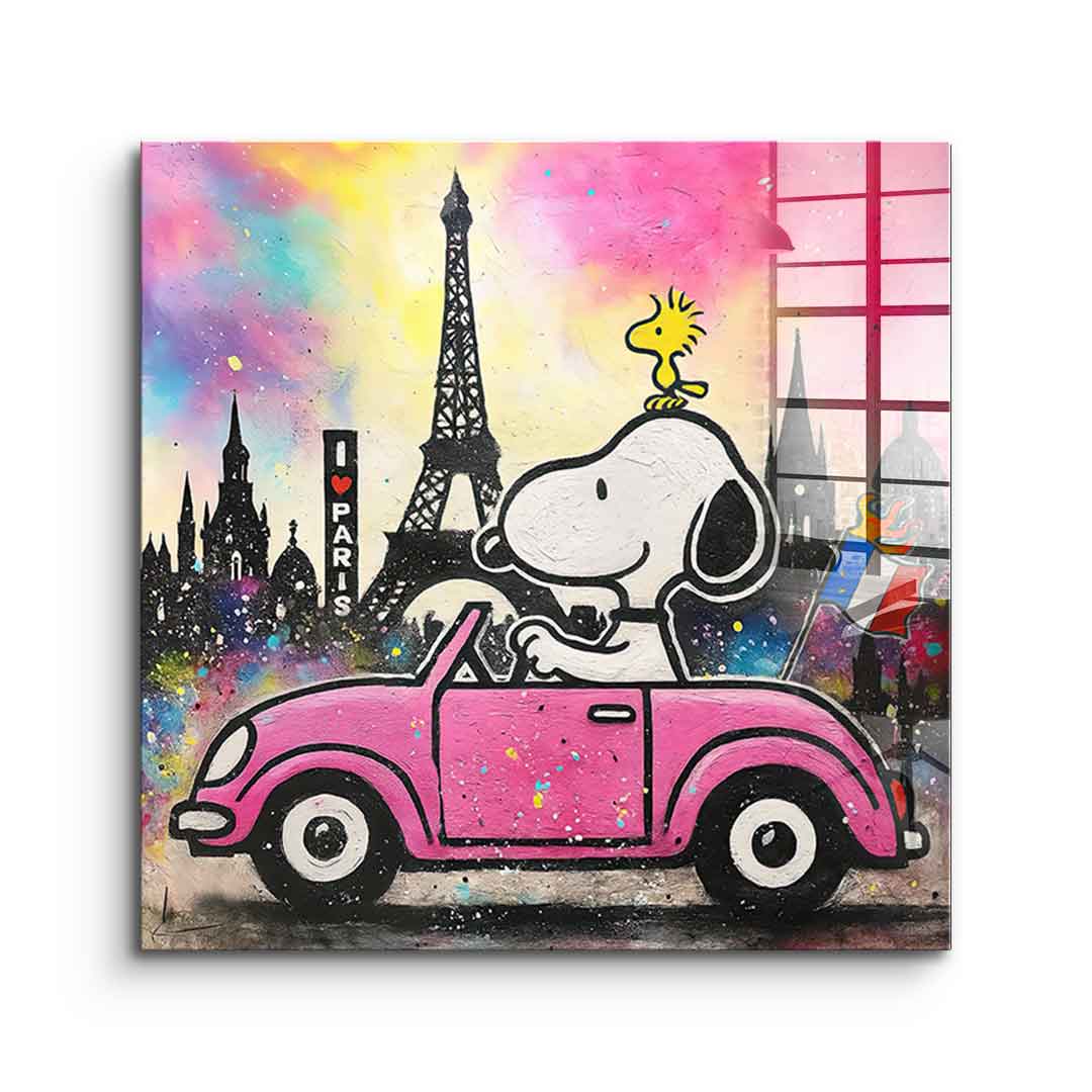 Snoopy Paris - Acrylglas