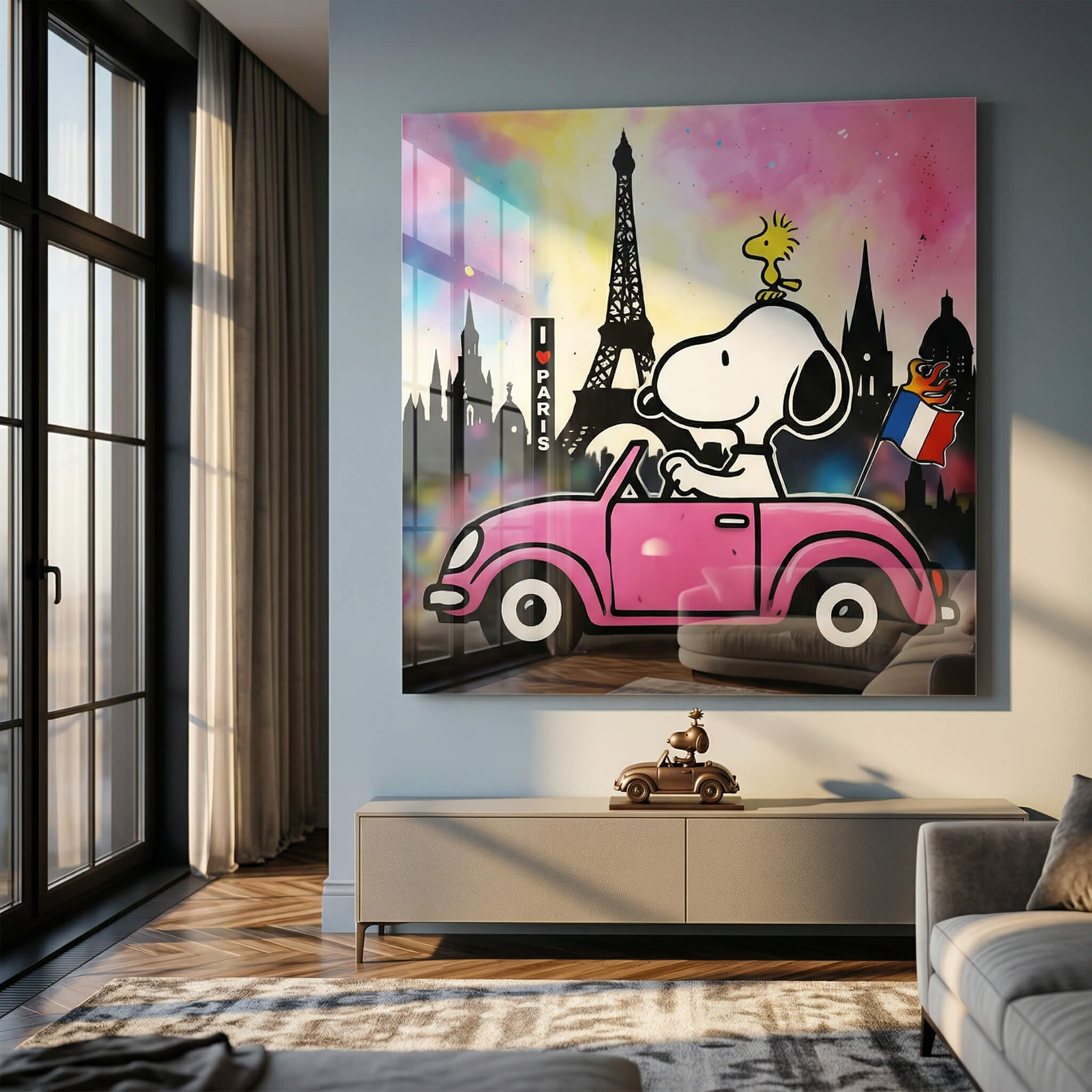 Snoopy Paris - Acrylglas