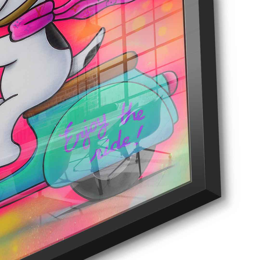 Snoopy Vespa - Acrylglas