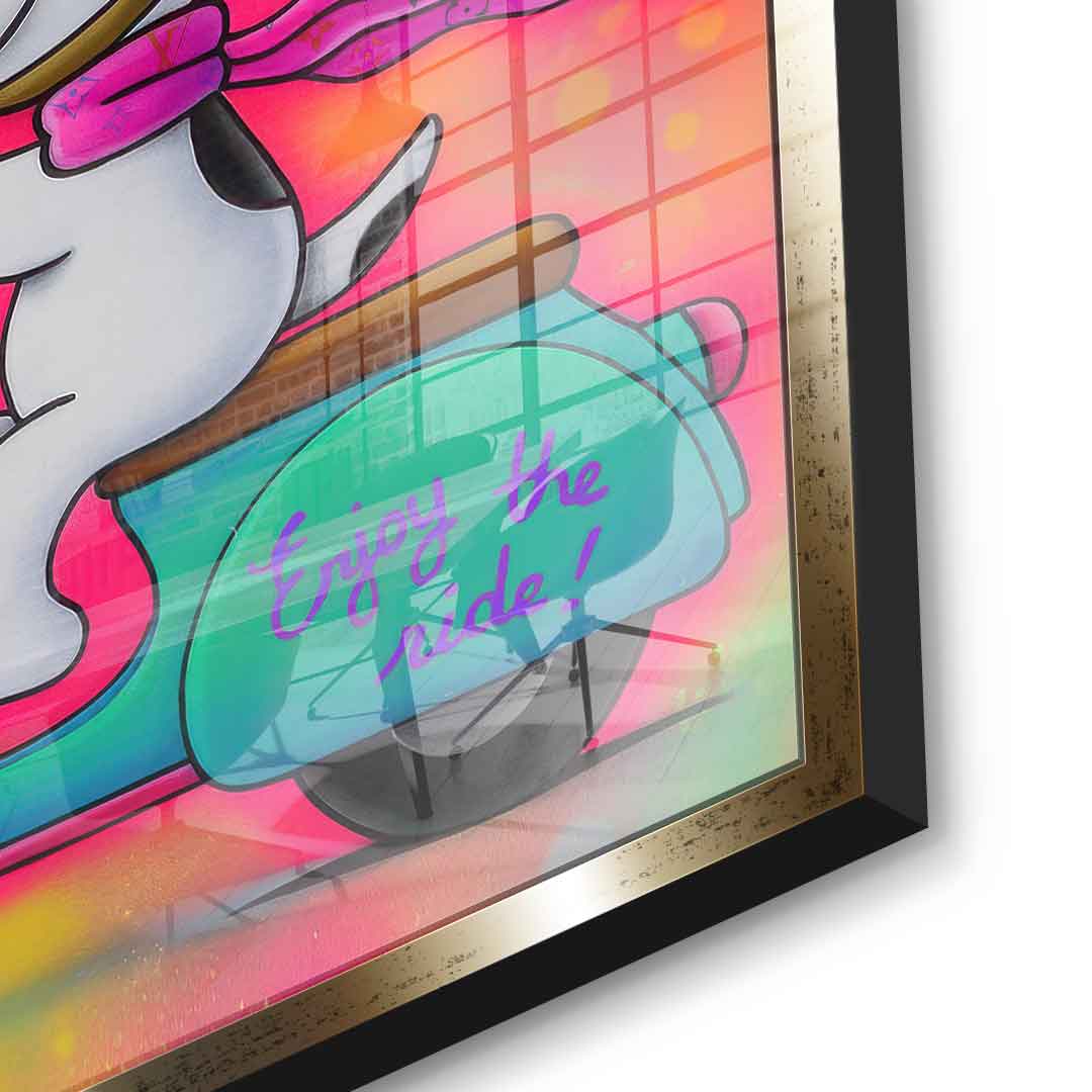 Snoopy Vespa - Acrylglas