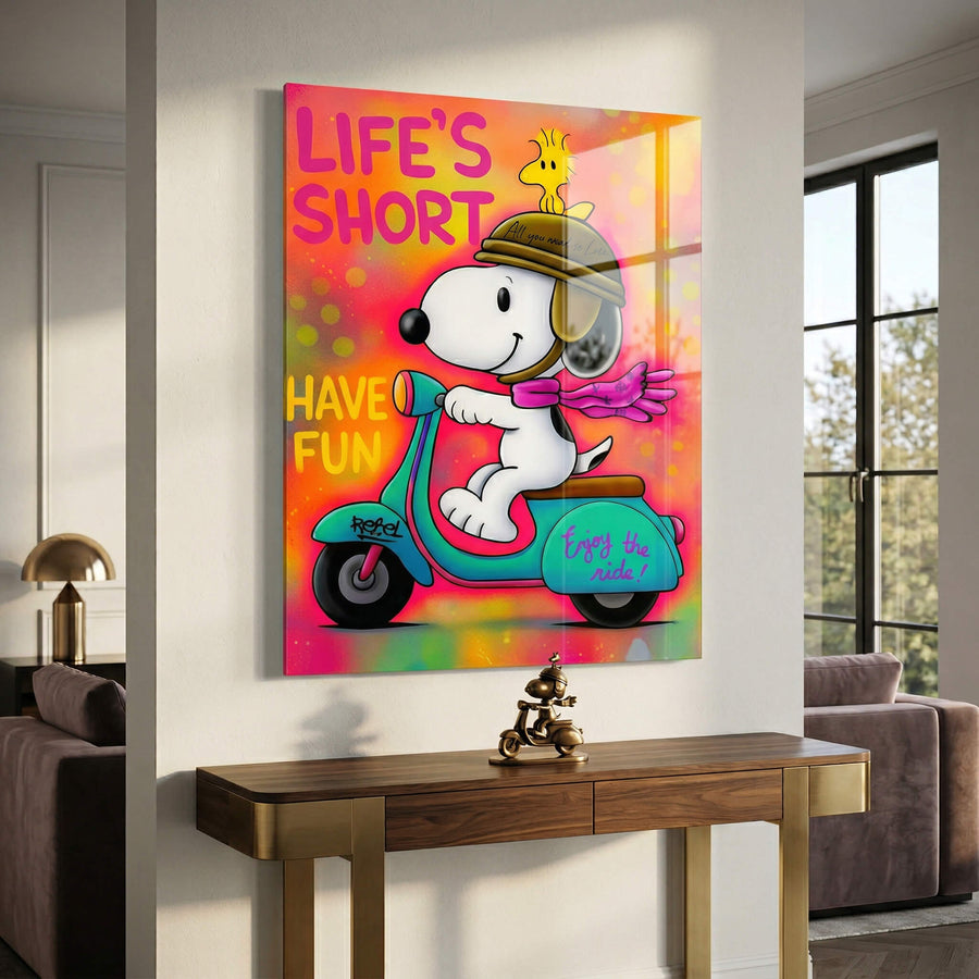 Snoopy Vespa - Acrylic Glass