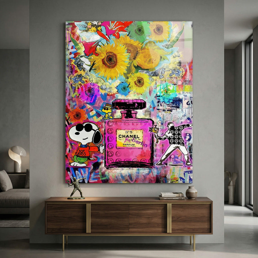 Snoopy meets Chanel - Acrylic Glass