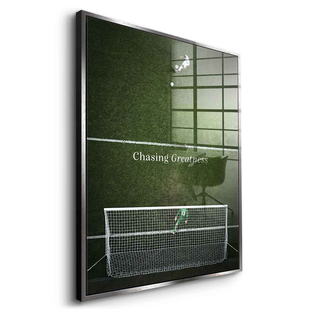 Chasing Greatness #Soccer - Acrylglas