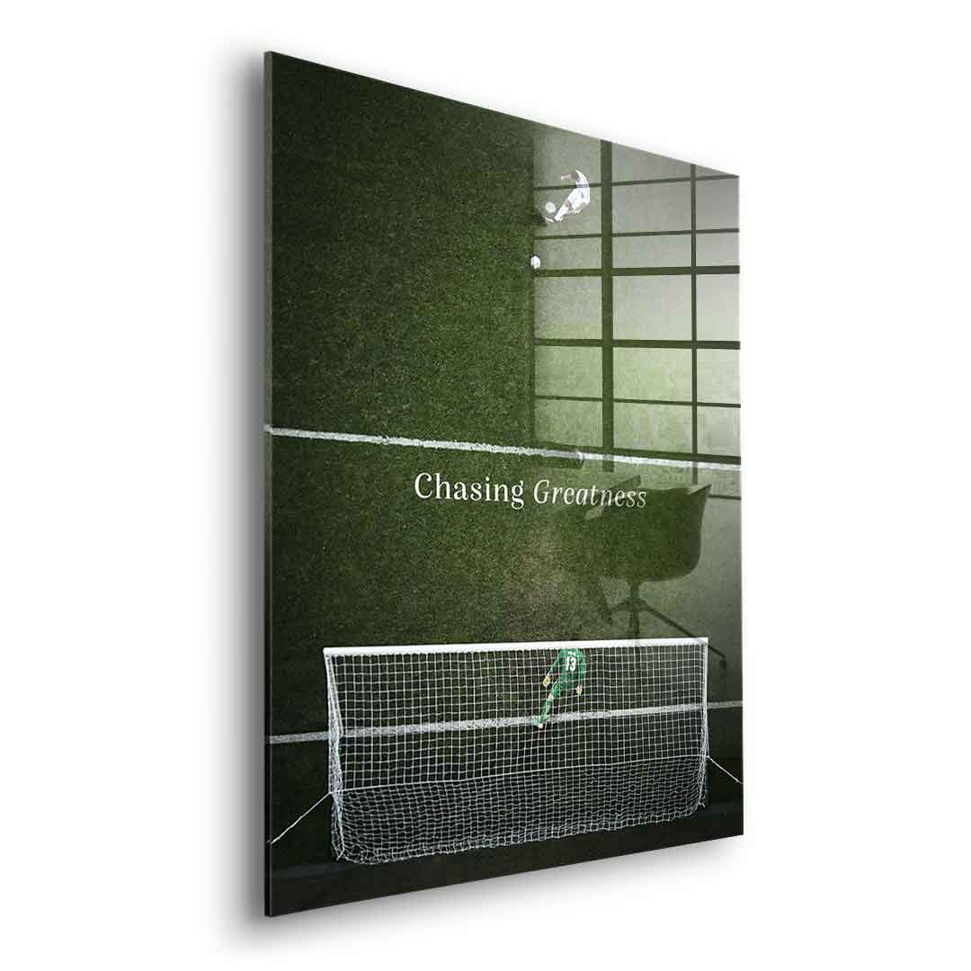 Chasing Greatness #Soccer - Acrylglas