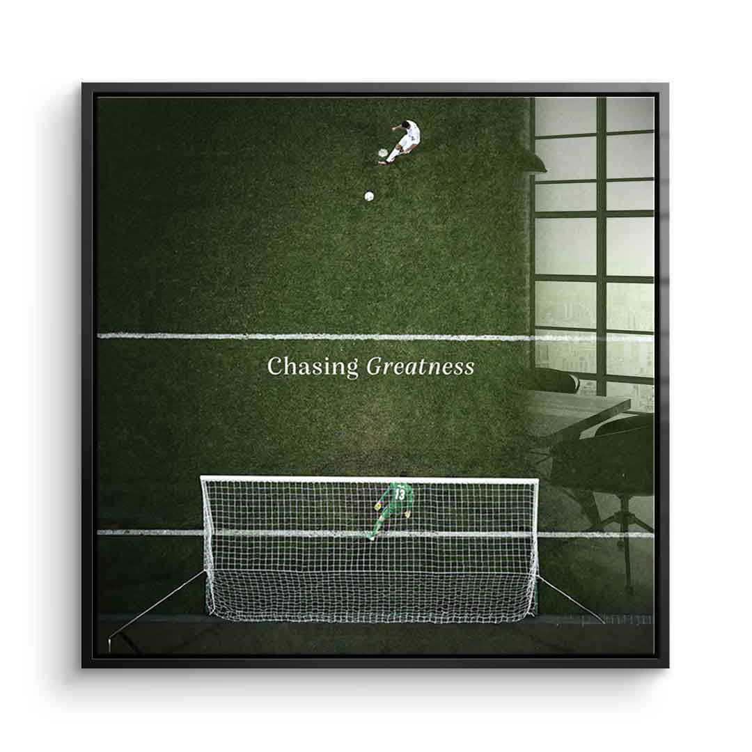 Chasing Greatness #Soccer - Square Edition - Acrylic Glass