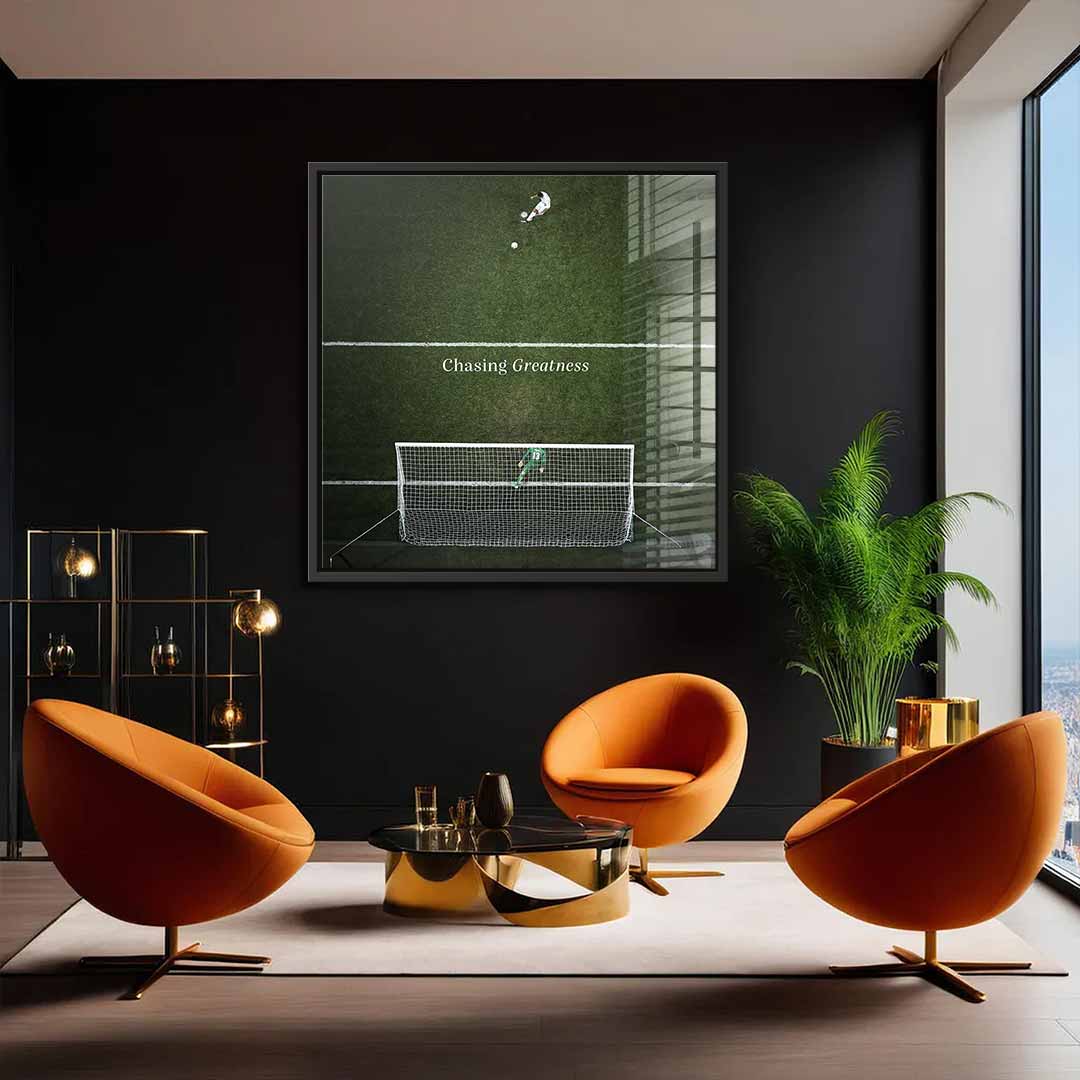 Chasing Greatness #Soccer - Square Edition - Acrylic Glass