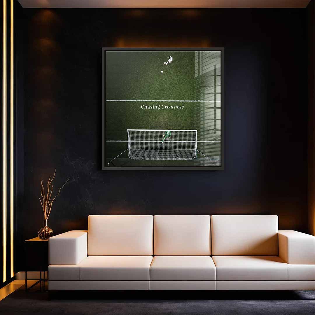 Chasing Greatness #Soccer - Quadrat Edition - Acrylglas