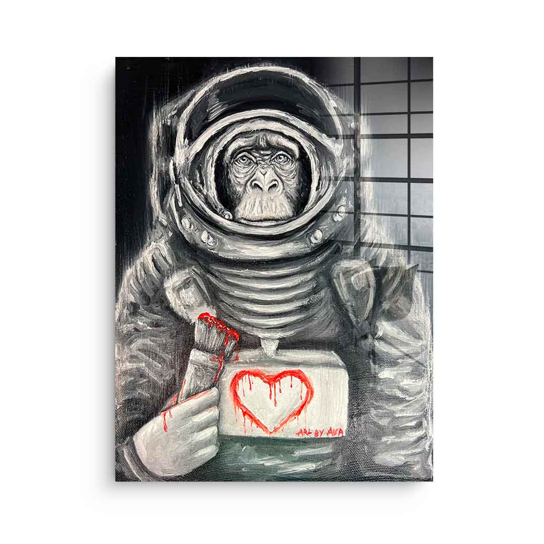 Space Monkey - acrylic