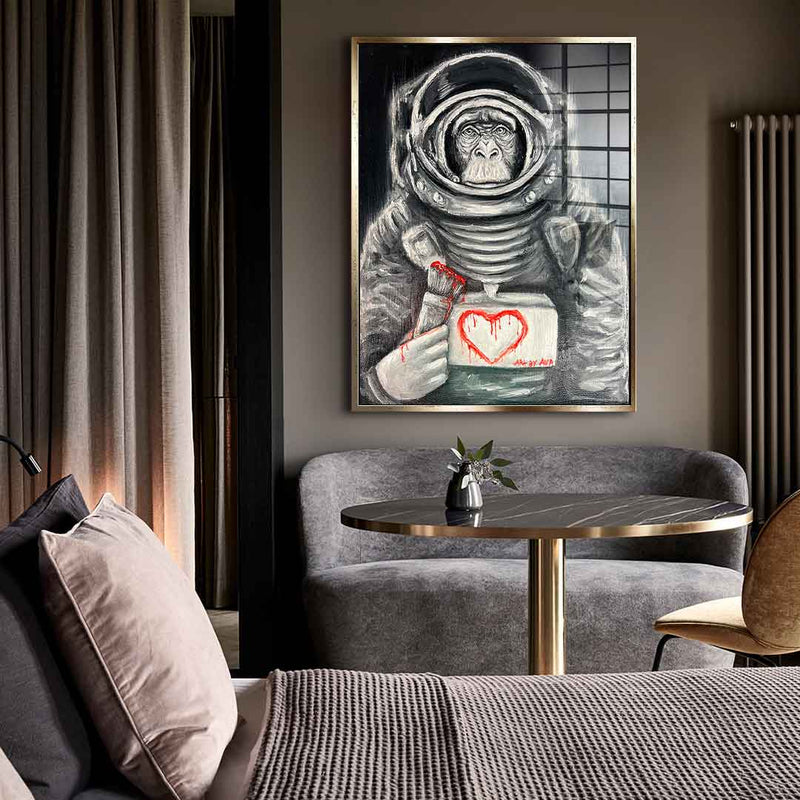 Space Monkey - acrylic