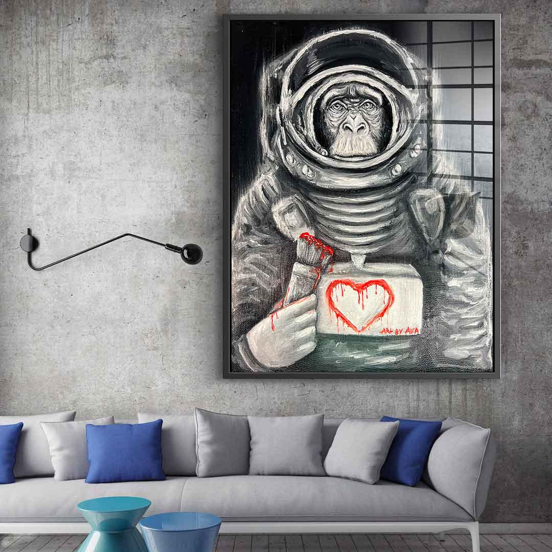 Space Monkey - Acrylic glass