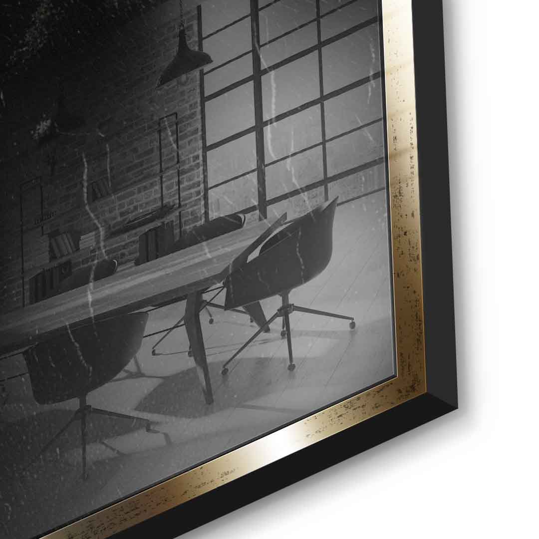 Splash Floral Skull - Acrylic Glass