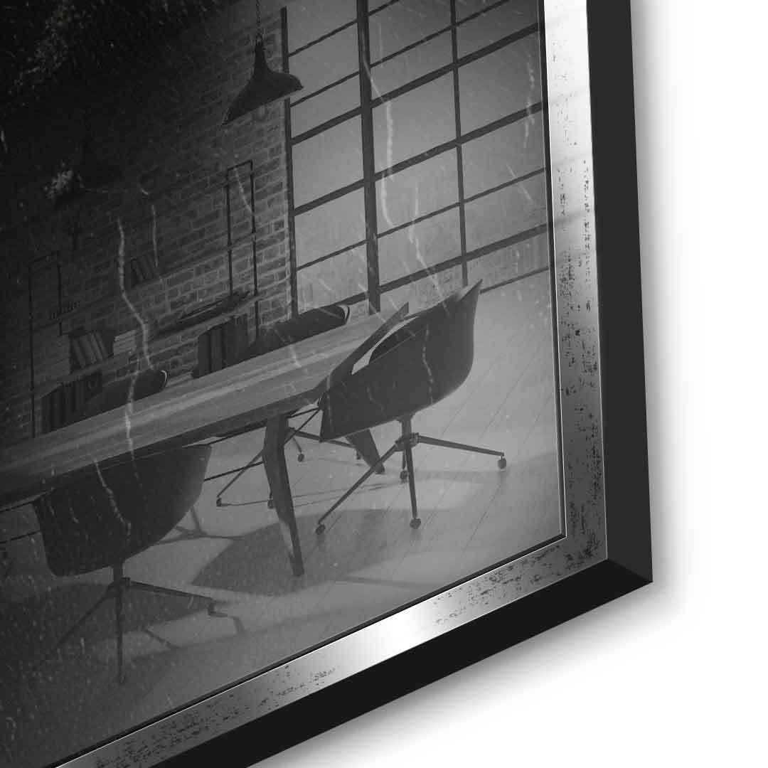 Splash Floral Skull - Acrylic Glass