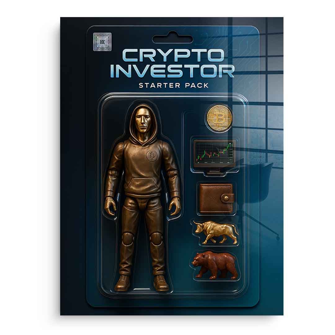 Starter Pack CRYPTO INVESTOR - acrylic glass