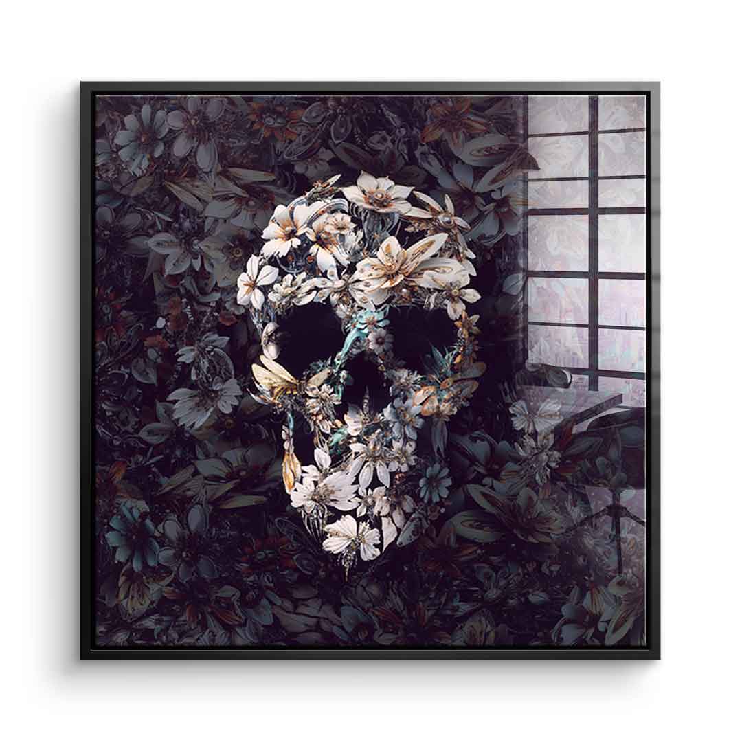 Steampunk Skull Dark - acrylic glass