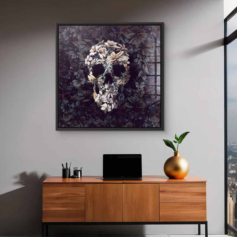 Steampunk Skull Dark - Acrylglas