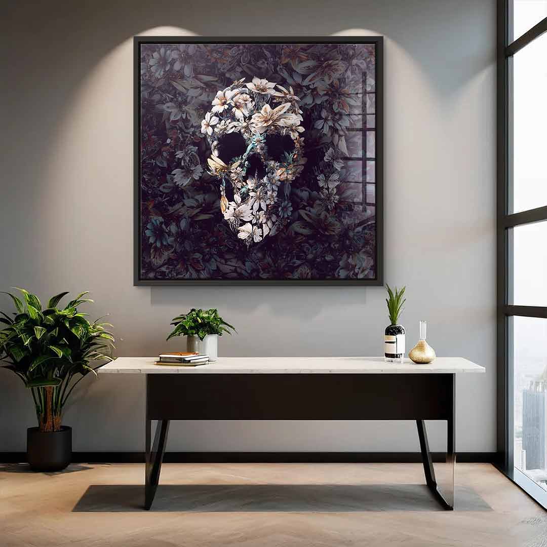 Steampunk Skull Dark - Acrylglas