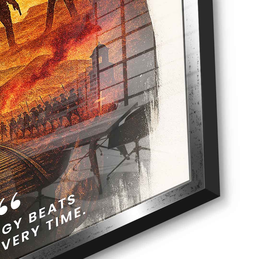 Strategy Beats Speed ​​- Acrylic Glass