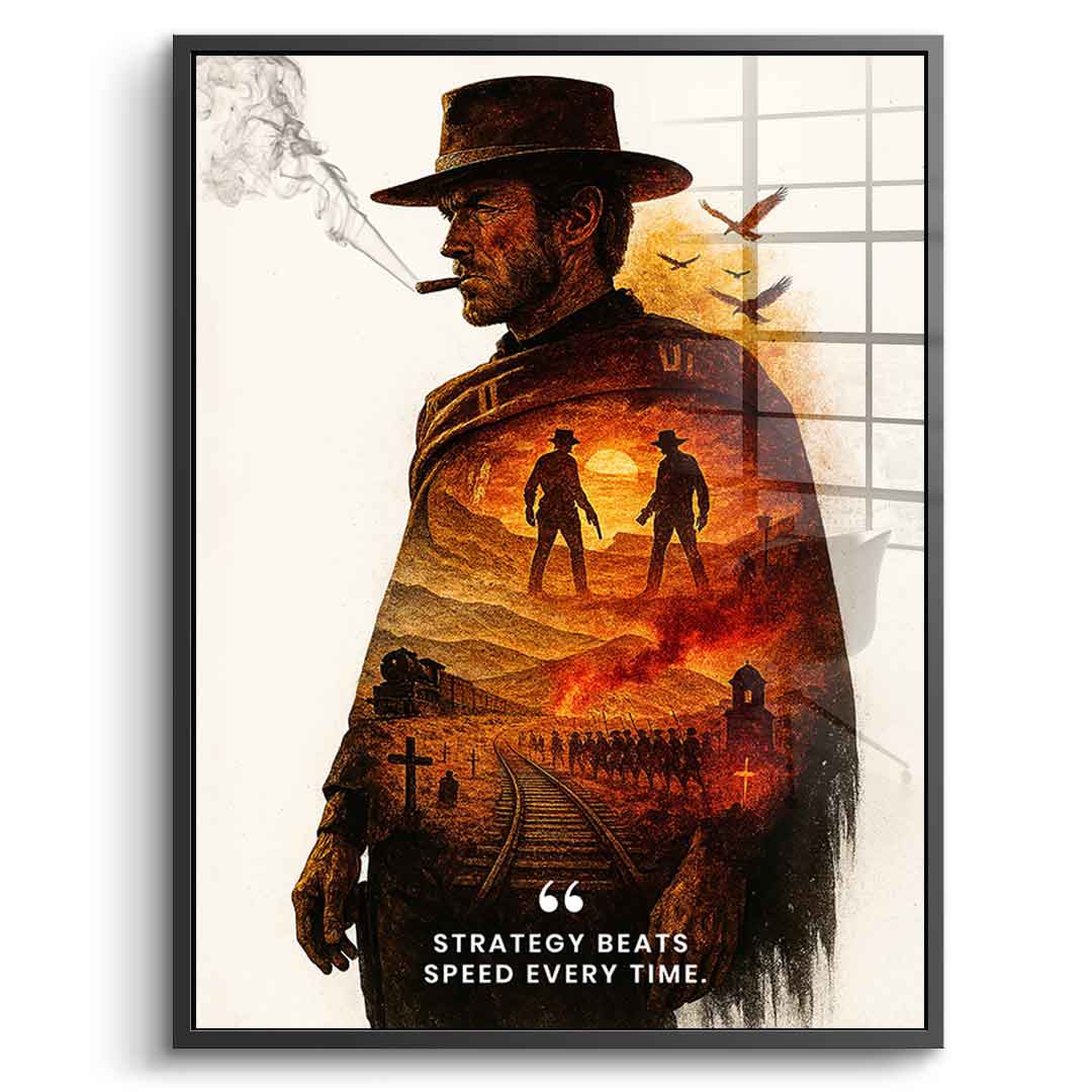 Strategy Beats Speed ​​- Acrylic Glass