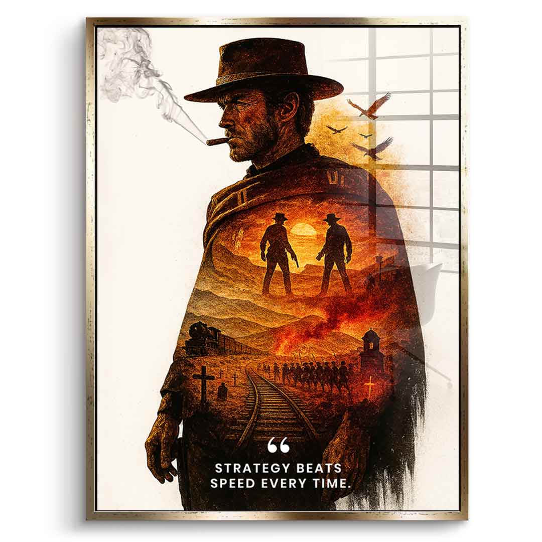 Strategy Beats Speed ​​- Acrylic Glass