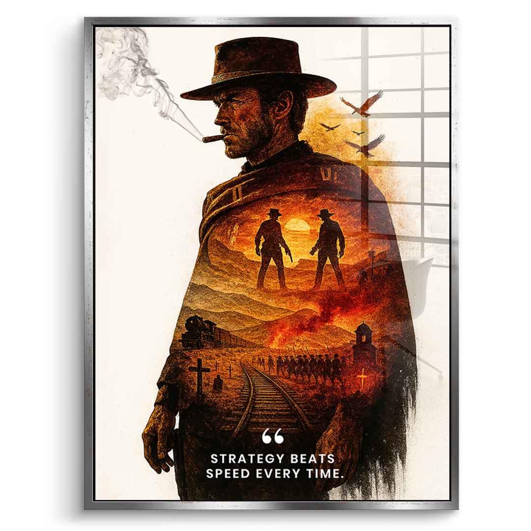 Strategy Beats Speed ​​- Acrylic Glass