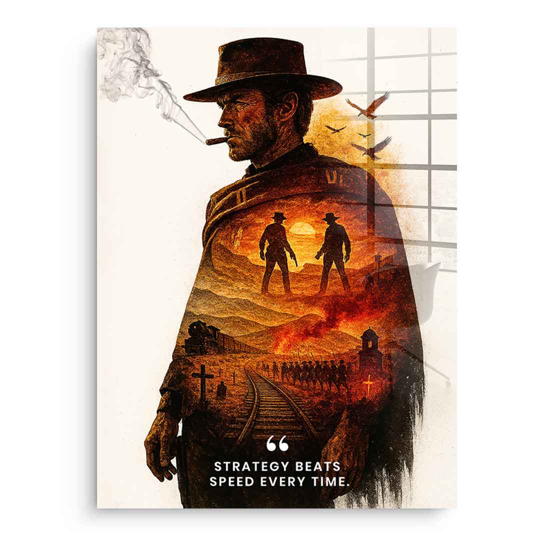 Strategy Beats Speed ​​- Acrylic Glass