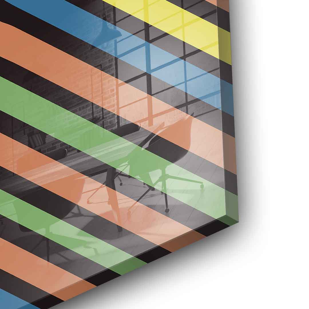 Stripe Skull - Acrylglas