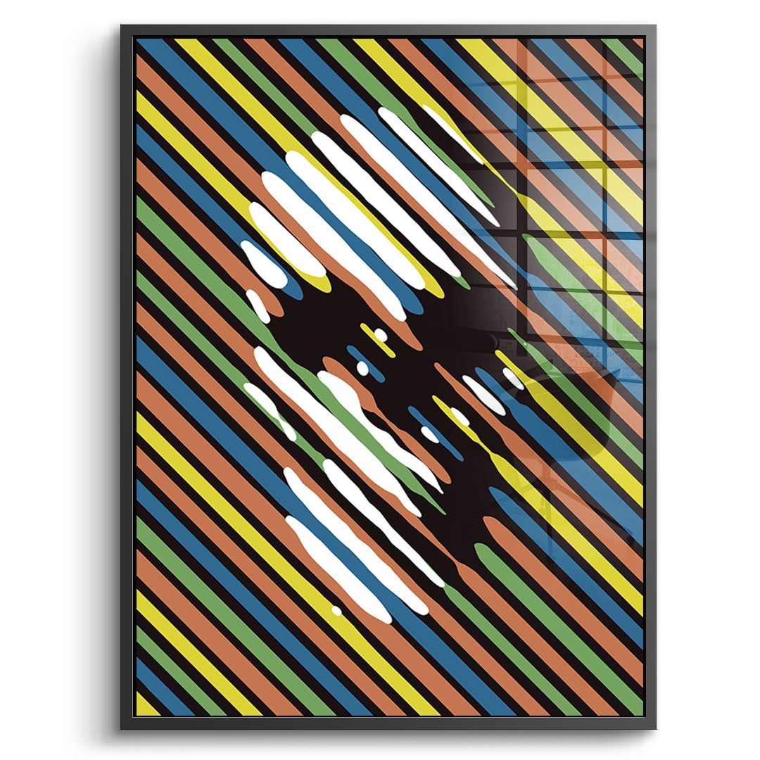 Stripe Skull - Acrylic glass