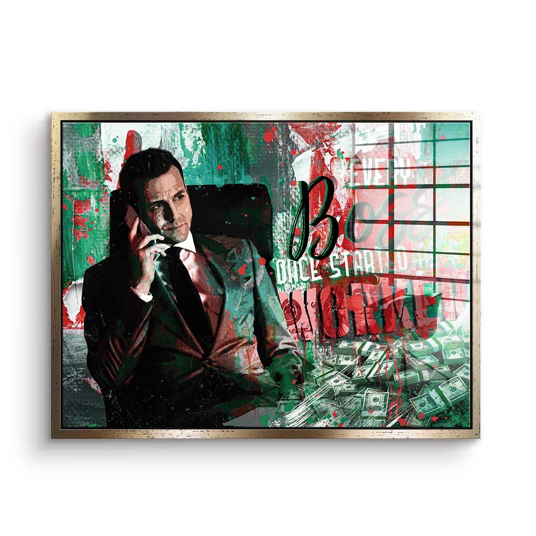 Every boss once started as a worker - Acrylglas