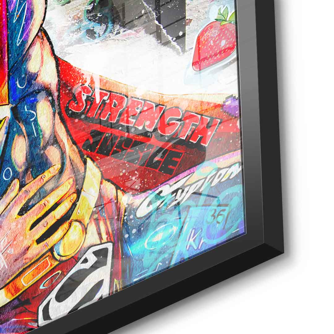 Superman meets Spiderman - Acrylglas
