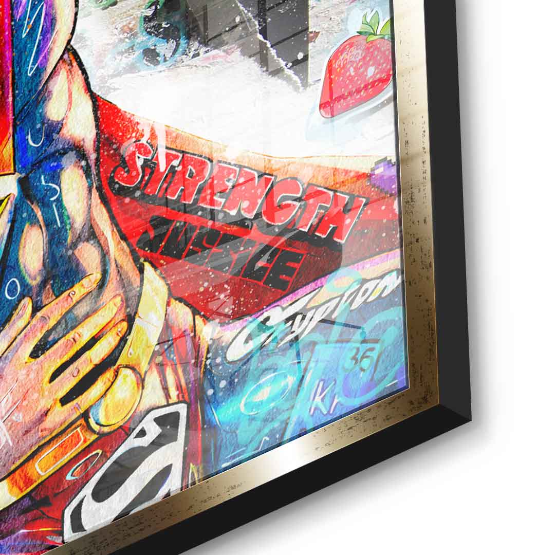 Superman meets Spiderman - Acrylglas