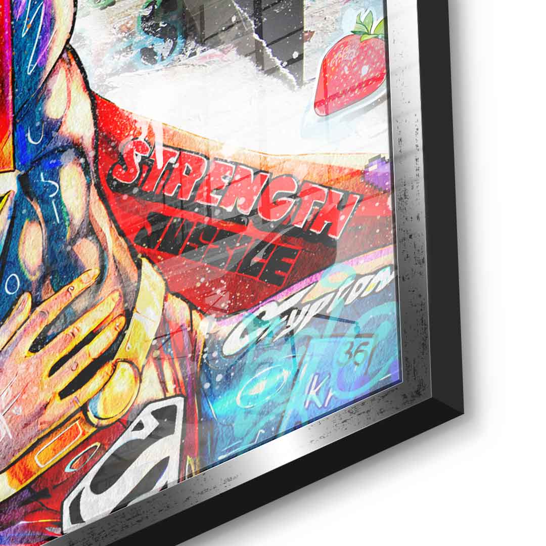 Superman meets Spiderman - Acrylglas