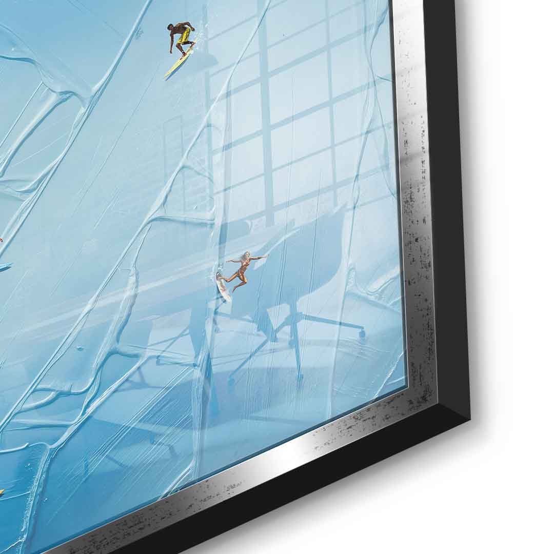 Surfing in Action - Acrylic glass