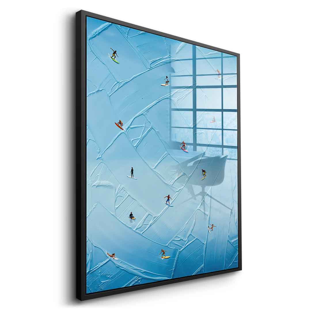 Surfing in Action - Acrylic glass