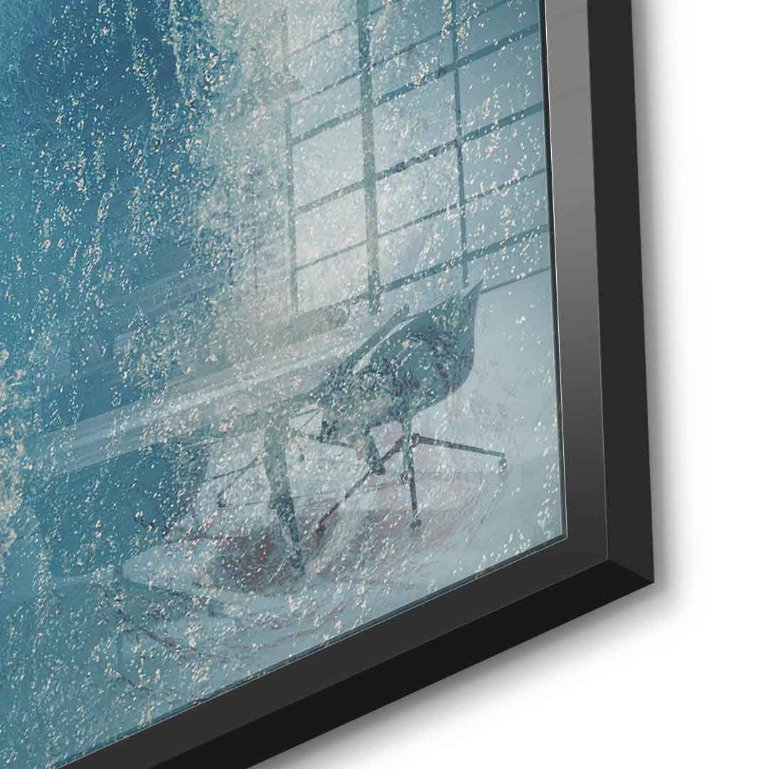 Driven by dreams #Swiming - Square Edition - Acrylic glass print