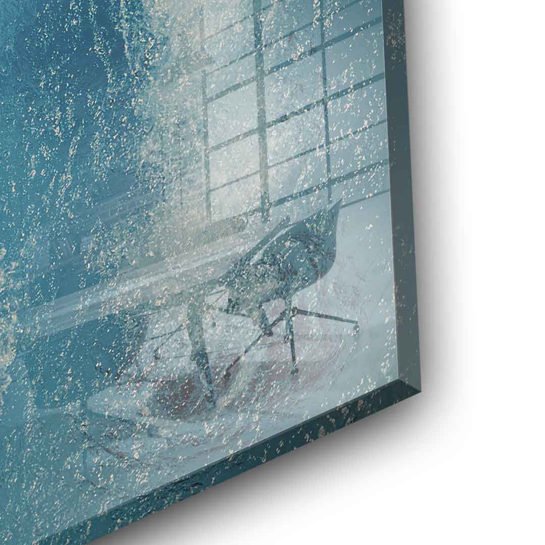 Driven by dreams #Swiming - Square Edition - Acrylic glass print