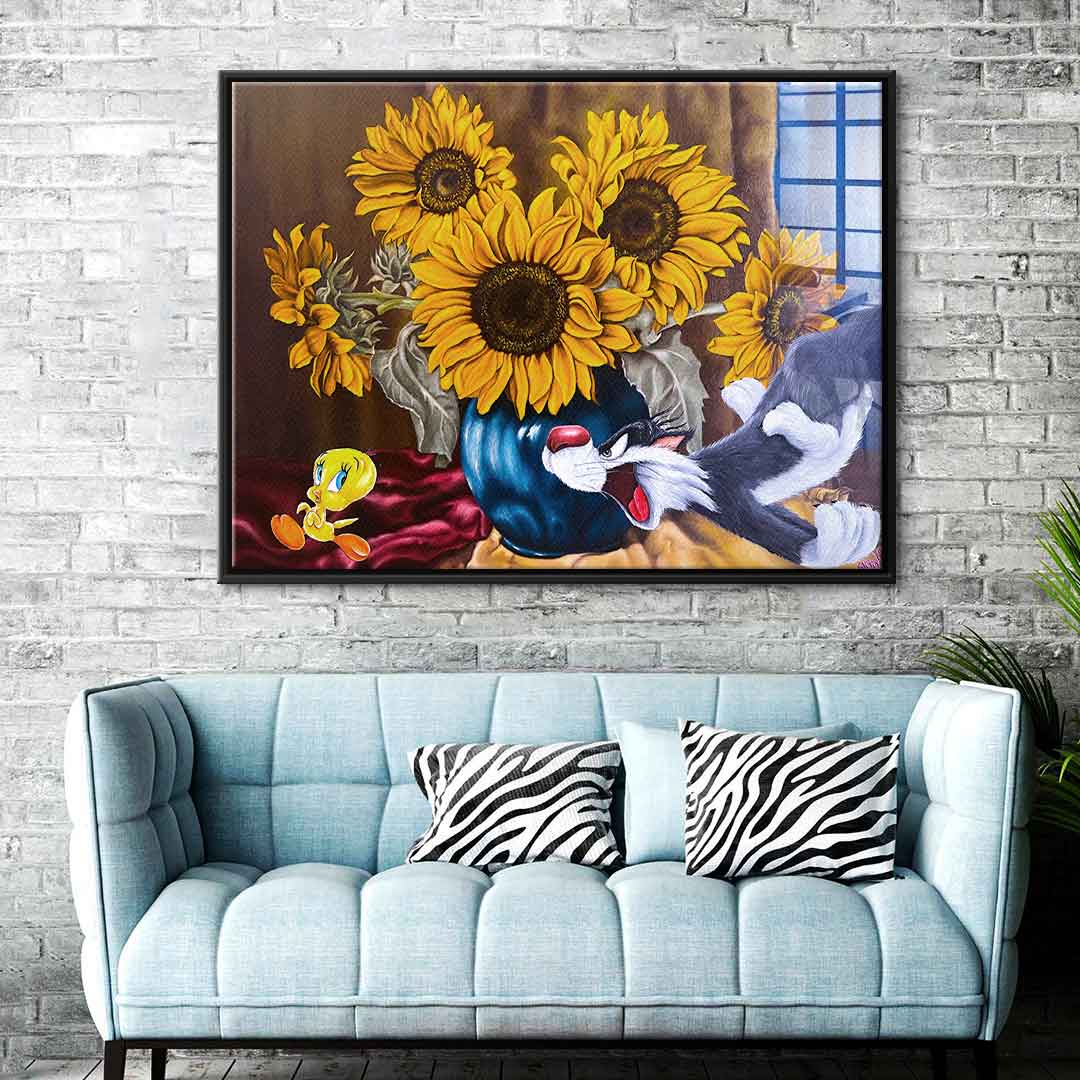 Tweety running - Acrylic glass