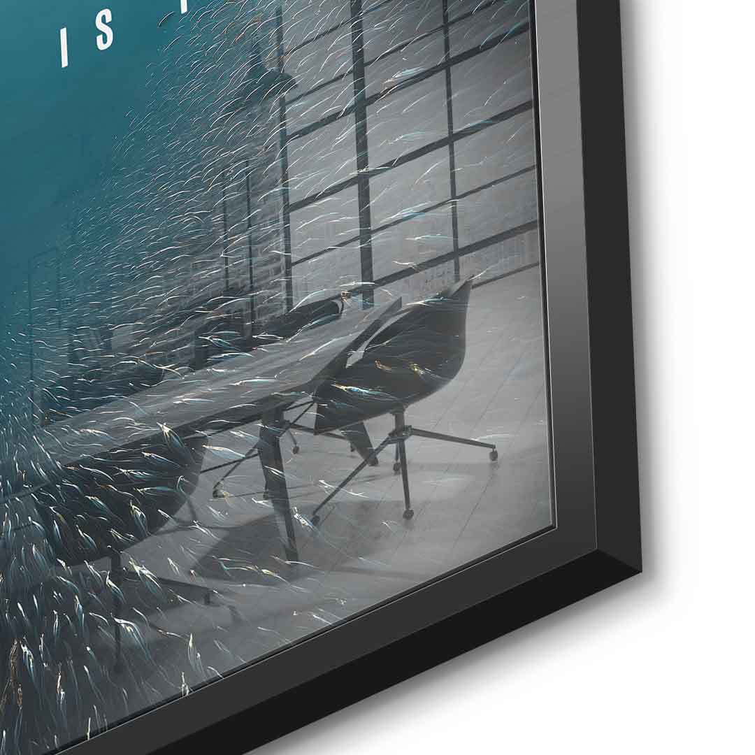 THE WORLD IS YOURS - acrylic glass